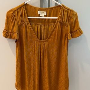 Yellow Anthropologie top